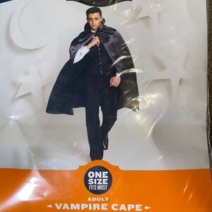 Adult Vampire Cape Halloween Costume One Size Fits Most NWT